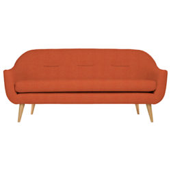 Content by Terence Conran Marlowe Large 3 Seater Sofa Rowan Orange